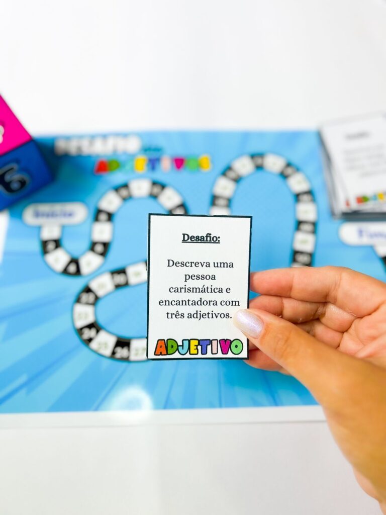 Desafio dos adjetivos – Jogo de tabuleiro – Loja – Português Encantado
