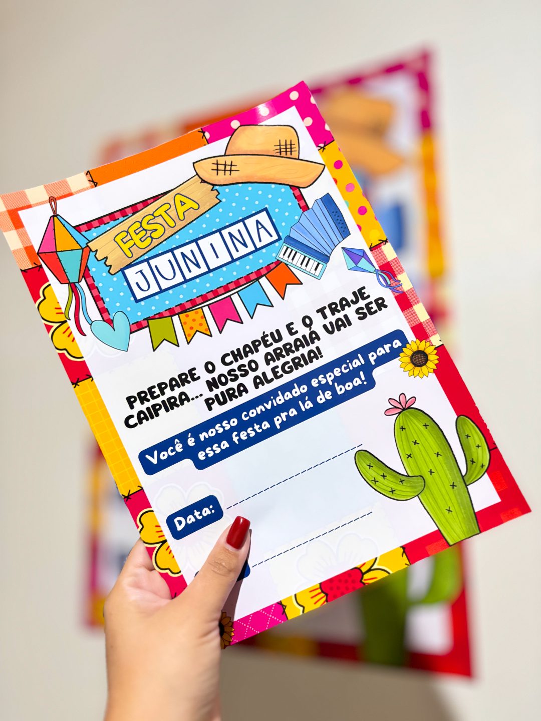 Convite + Cartaz Festa Junina e Festa Julina - Imagem 2