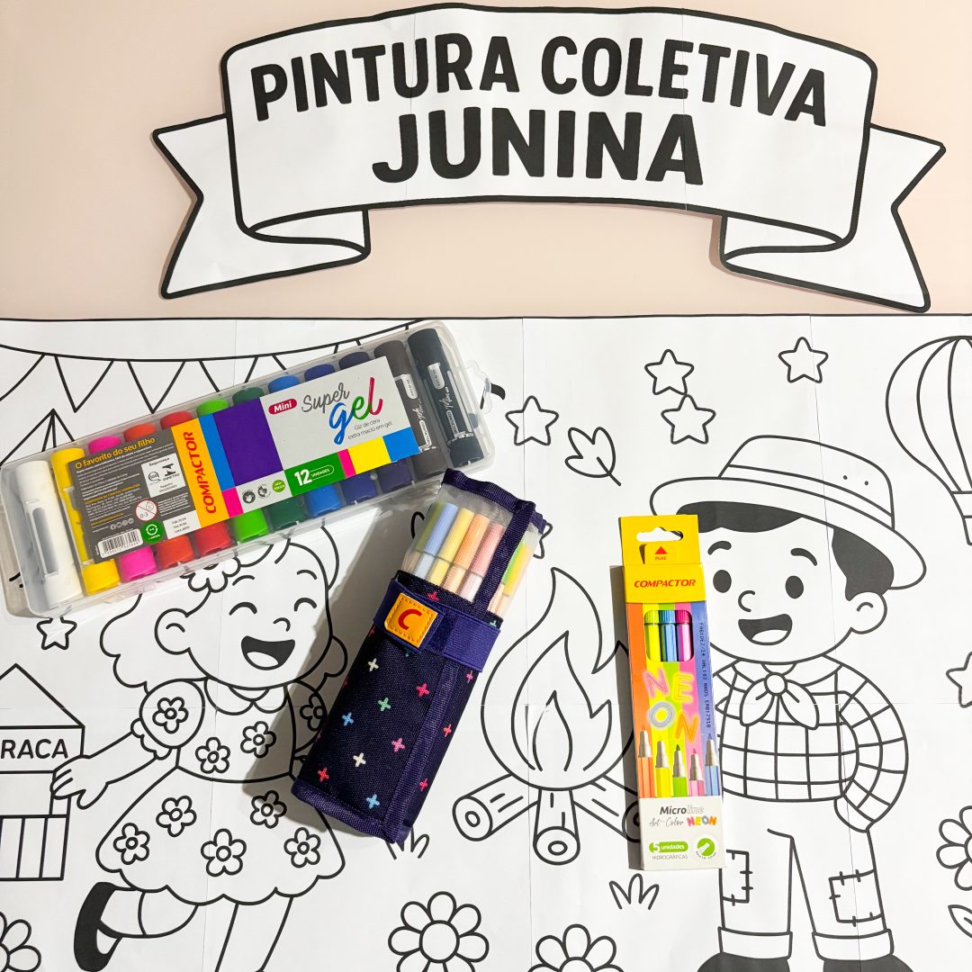 Pintura Coletiva - Festa Junina