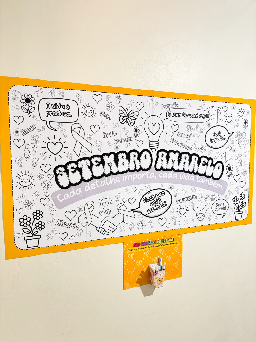 Painel coletivo Setembro Amarelo - Imagem 2