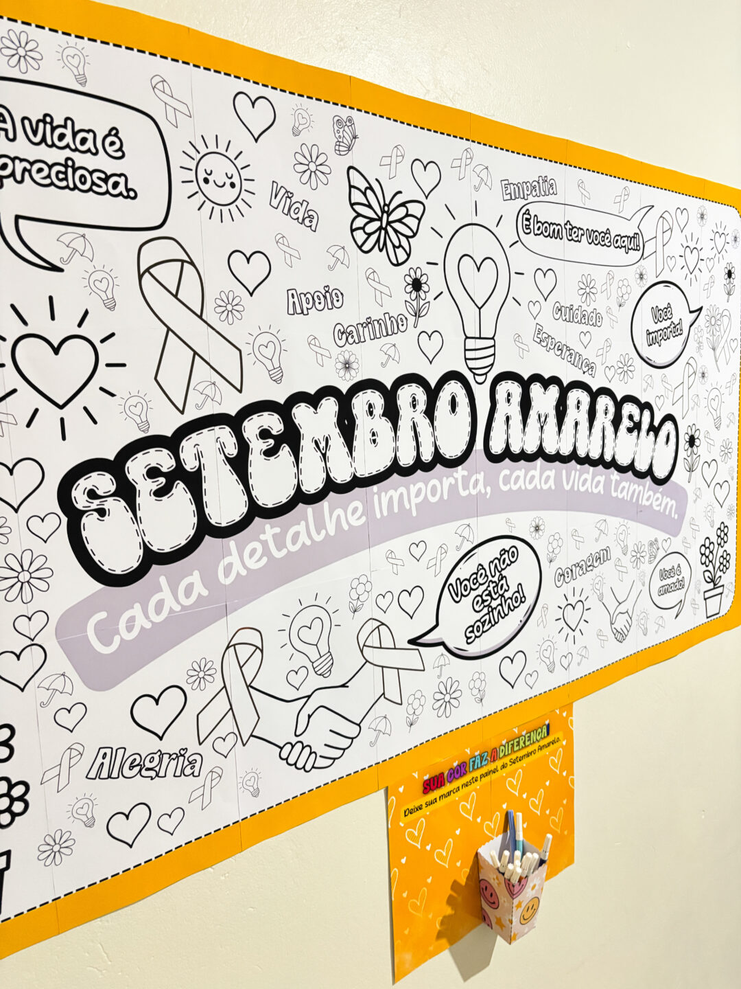Painel coletivo Setembro Amarelo
