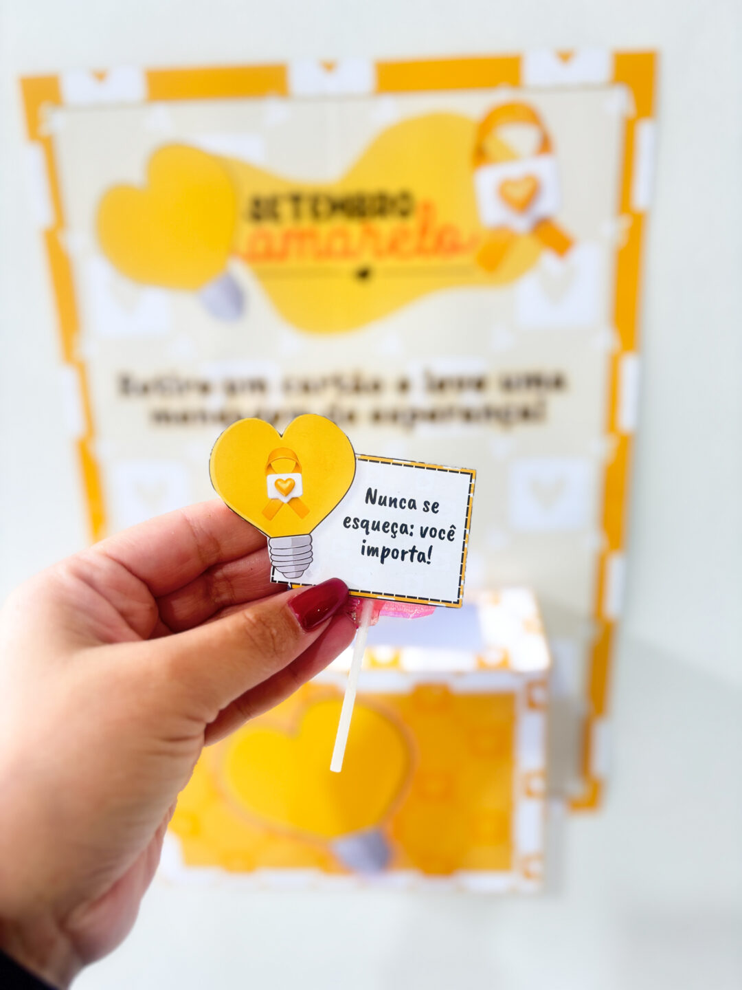 Setembro Amarelo: painel, dinâmica e mensagens. - Imagem 5