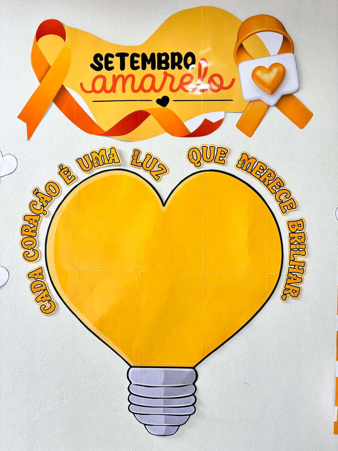 Setembro Amarelo: painel, dinâmica e mensagens. - Imagem 4