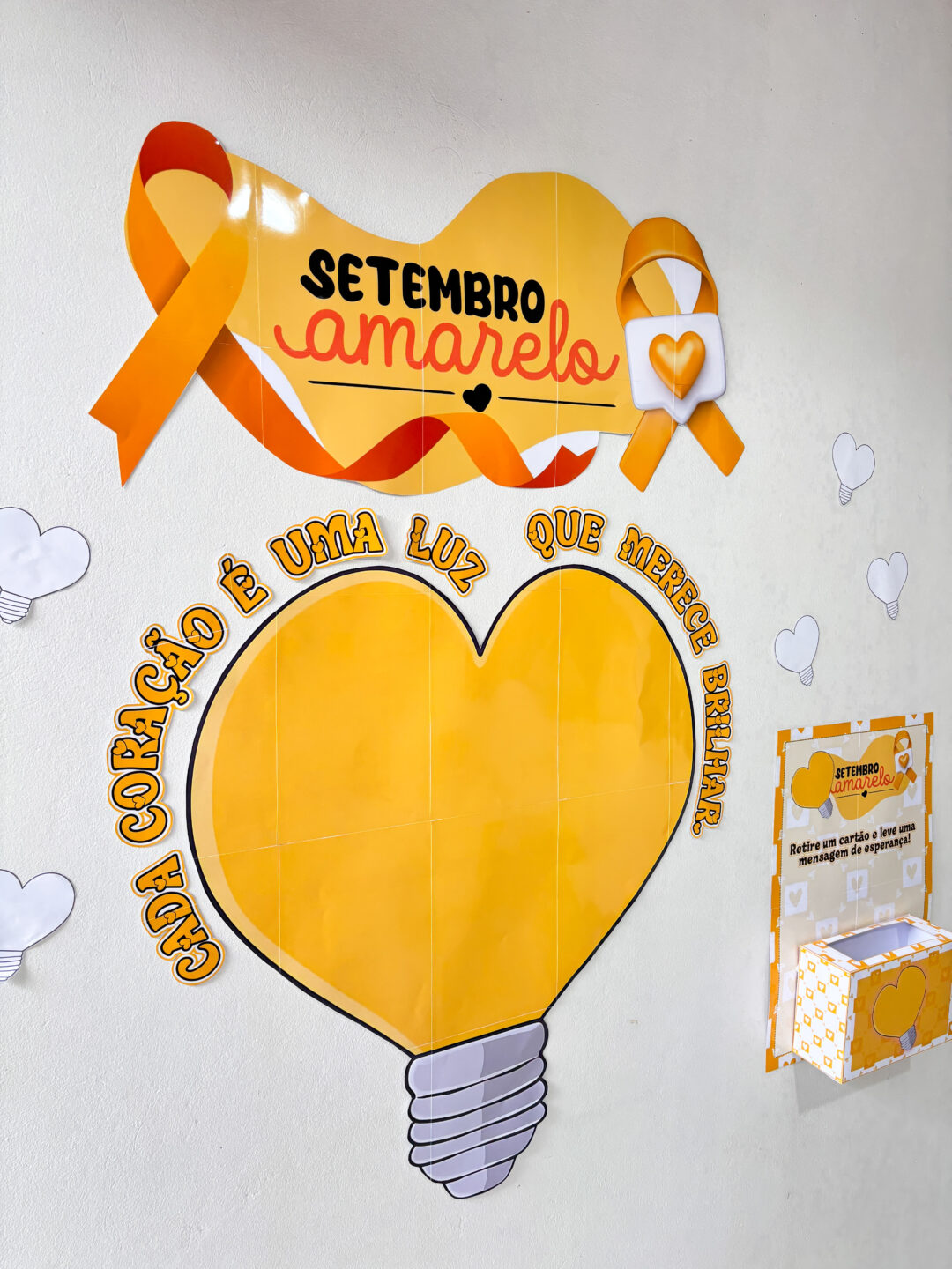 Setembro Amarelo: painel, dinâmica e mensagens. - Imagem 9