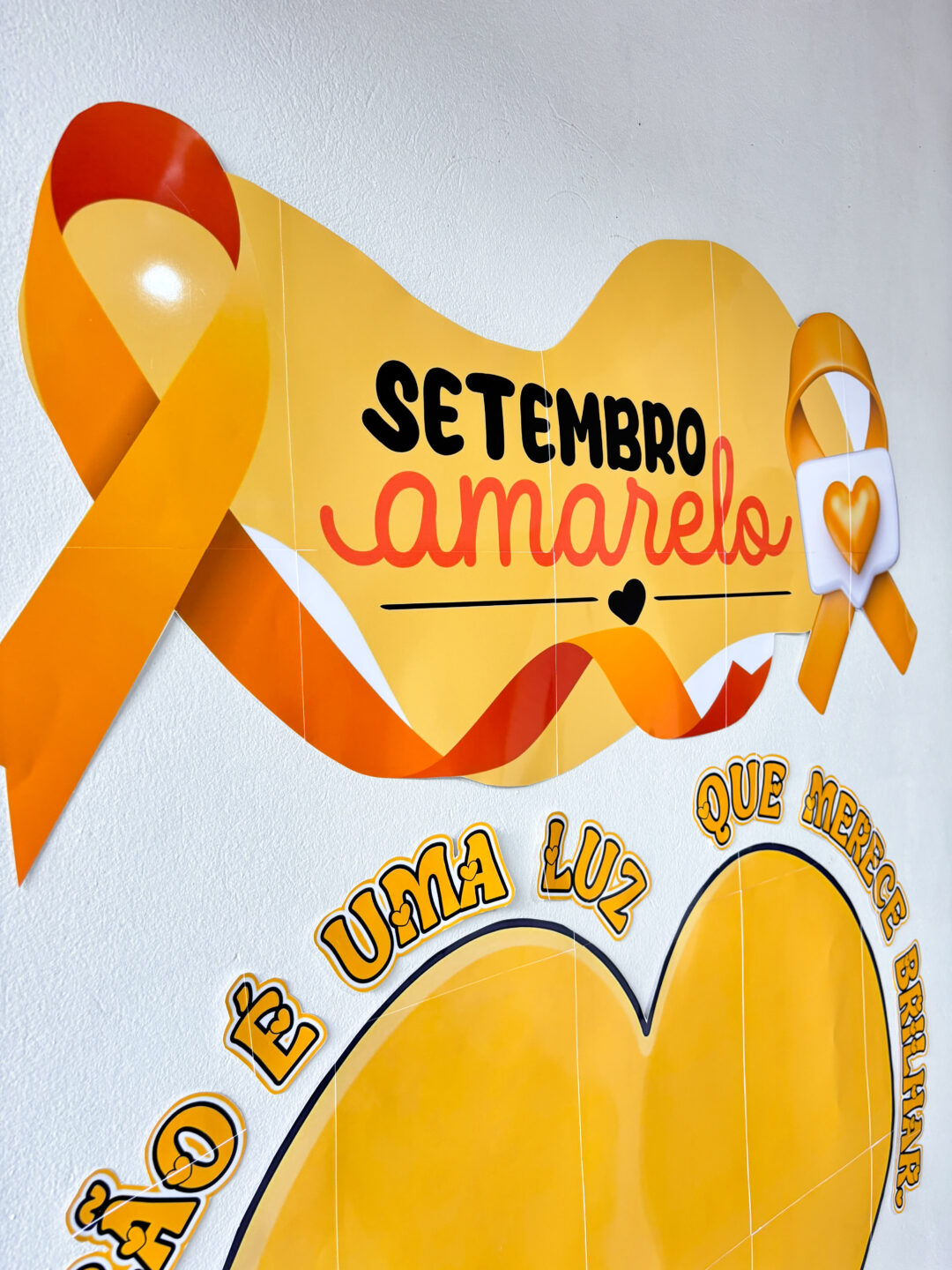 Setembro Amarelo: painel, dinâmica e mensagens.