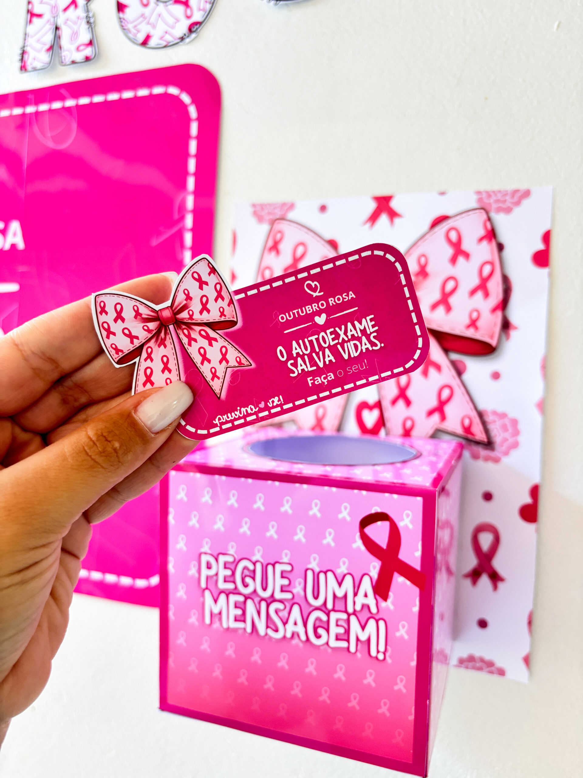 Outubro Rosa - Laço - Imagem 5