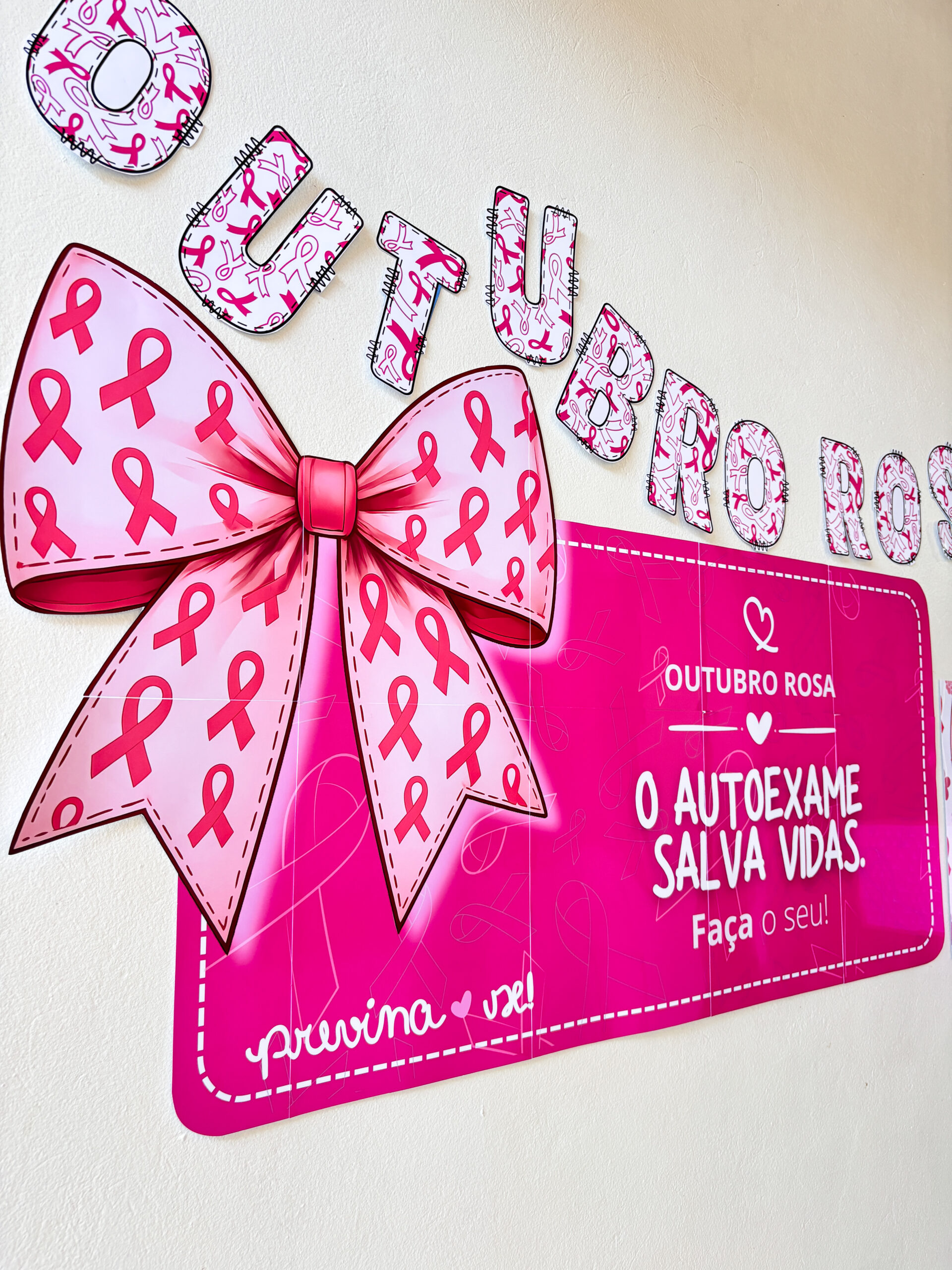 Outubro Rosa - Laço