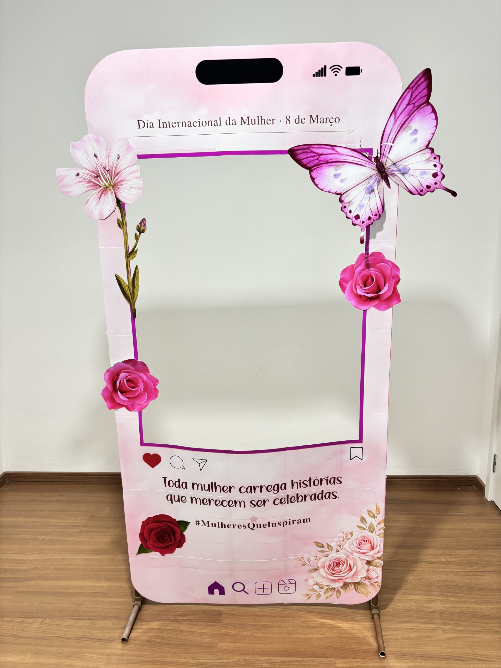 Moldura de fotos - Dia das Mulheres