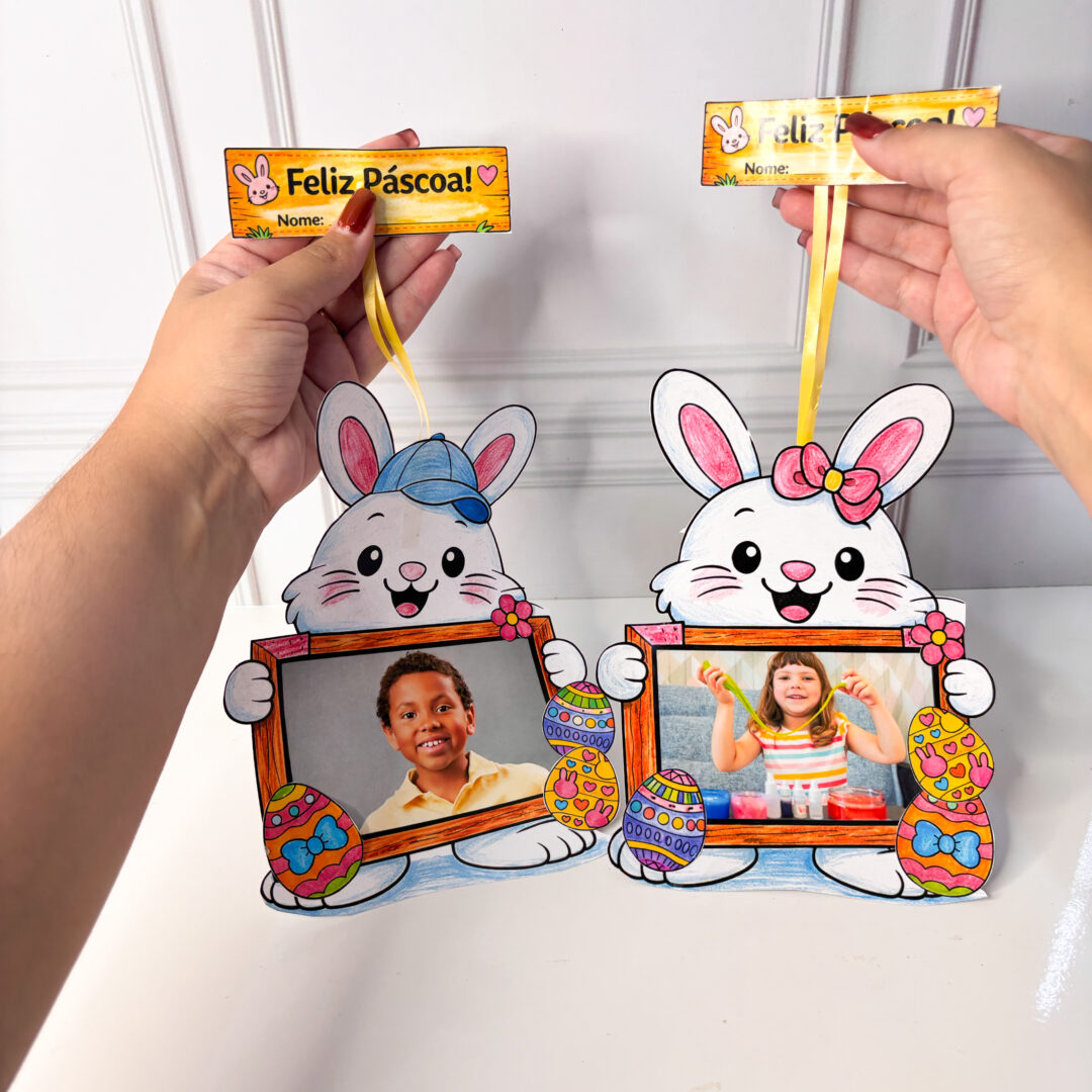 Atividade e lembrancinha de Páscoa com foto