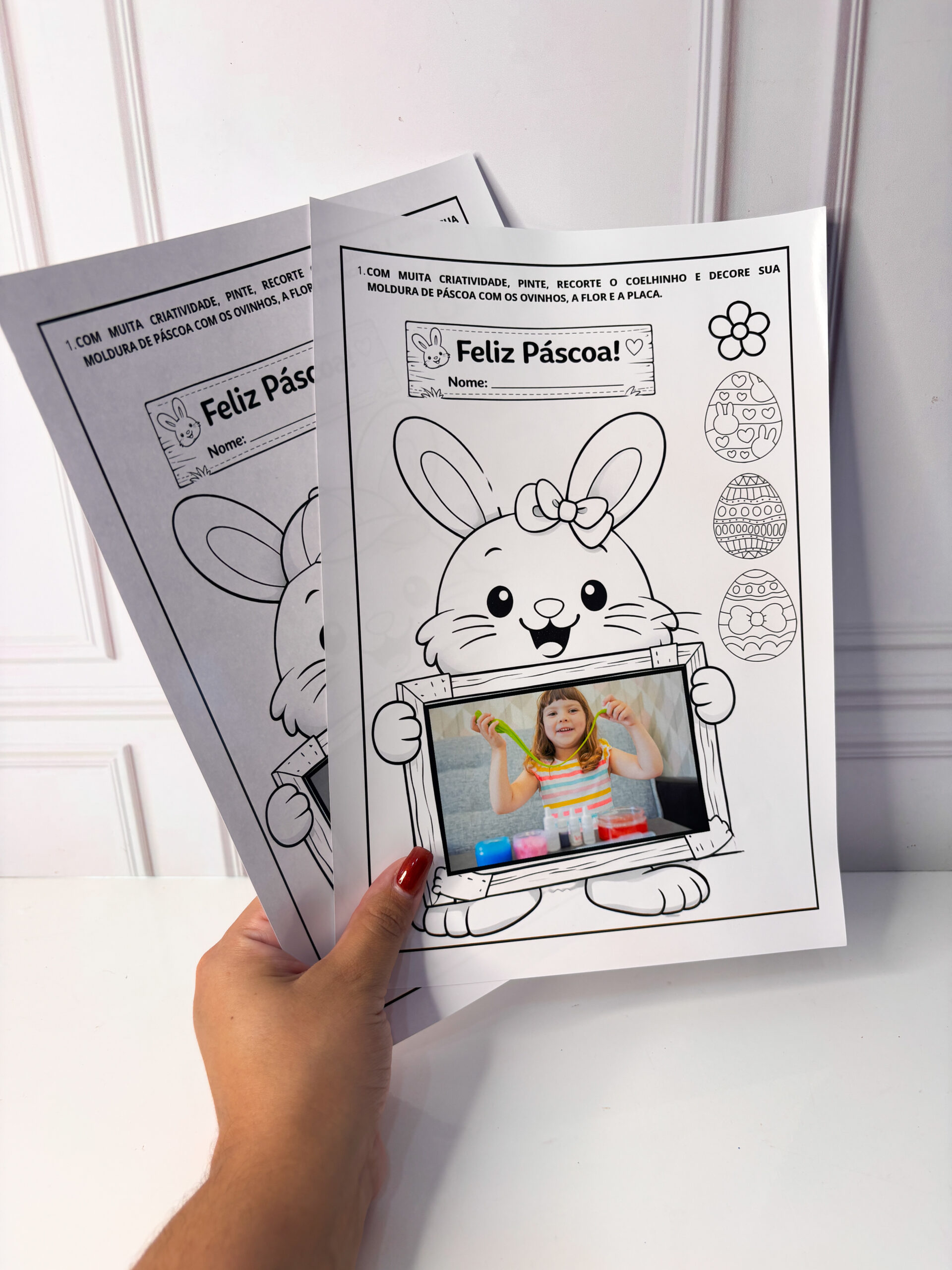 Atividade e lembrancinha de Páscoa com foto - Imagem 2