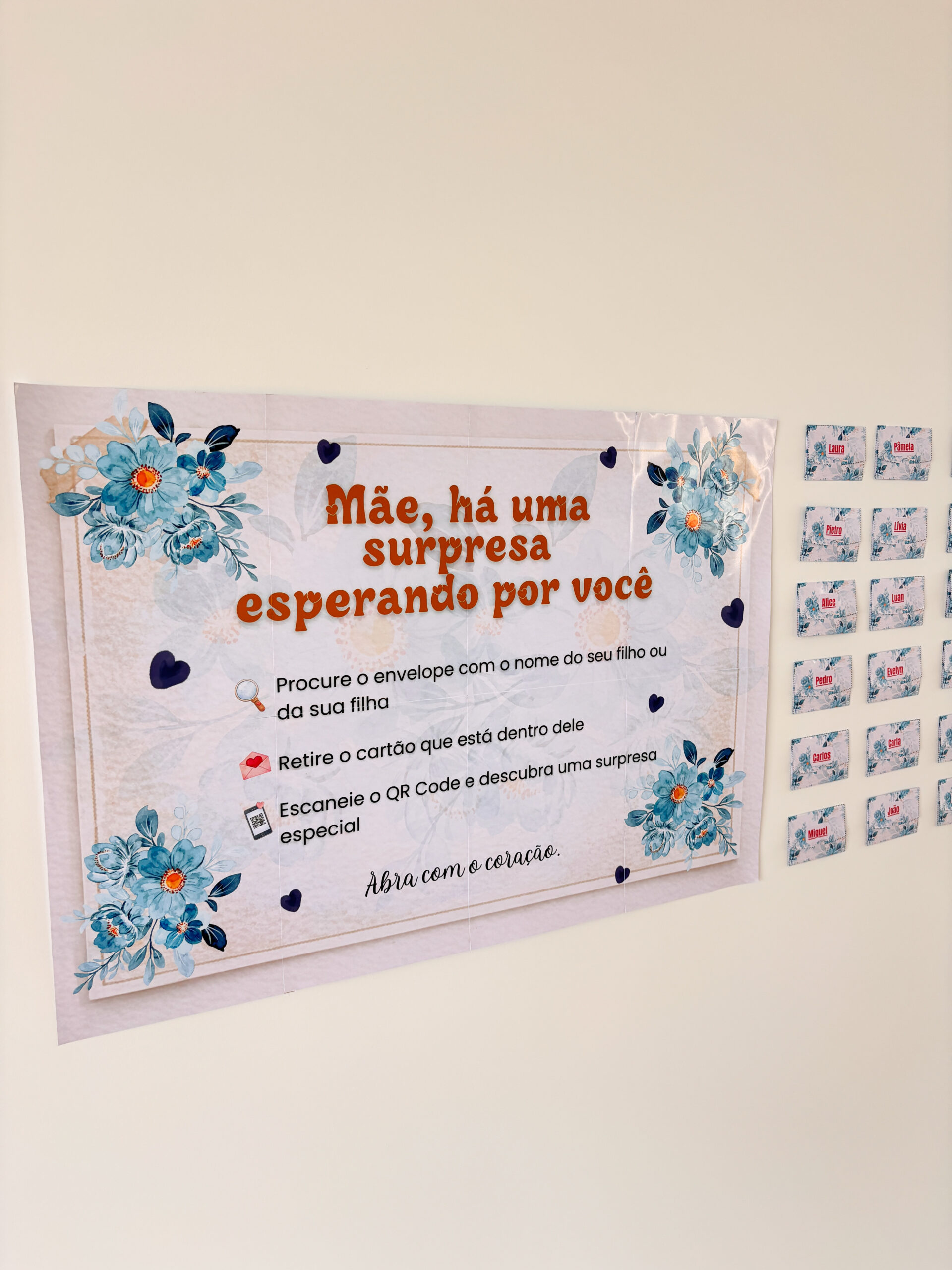 Cartaz + cartão Dia das Mães com QR Code - Imagem 4