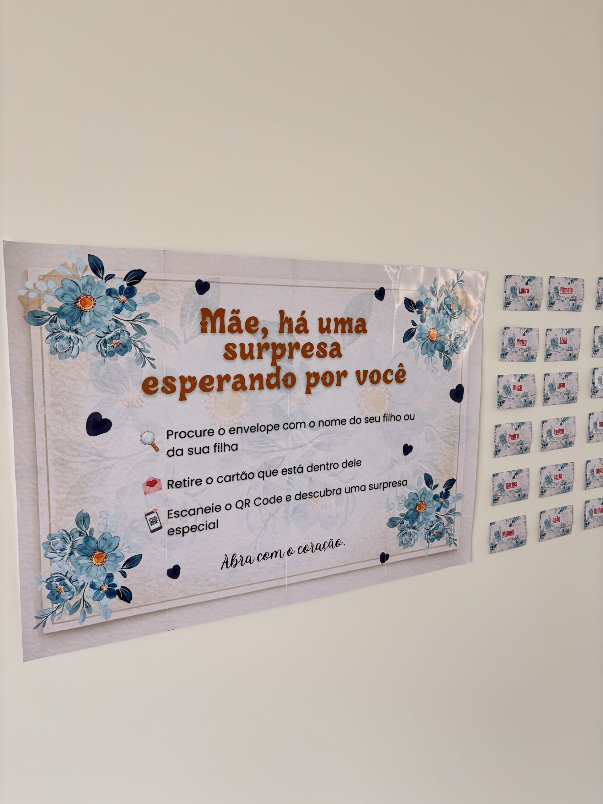 Cartaz + cartão Dia das Mães com QR Code - Imagem 3