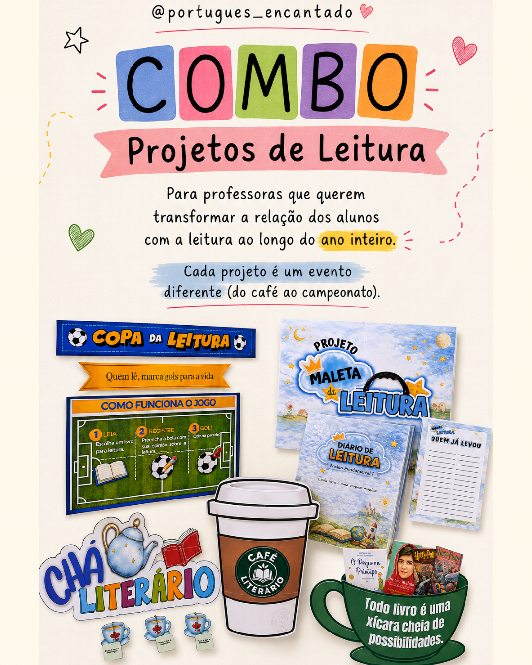 COMBO - Projetos de Leitura