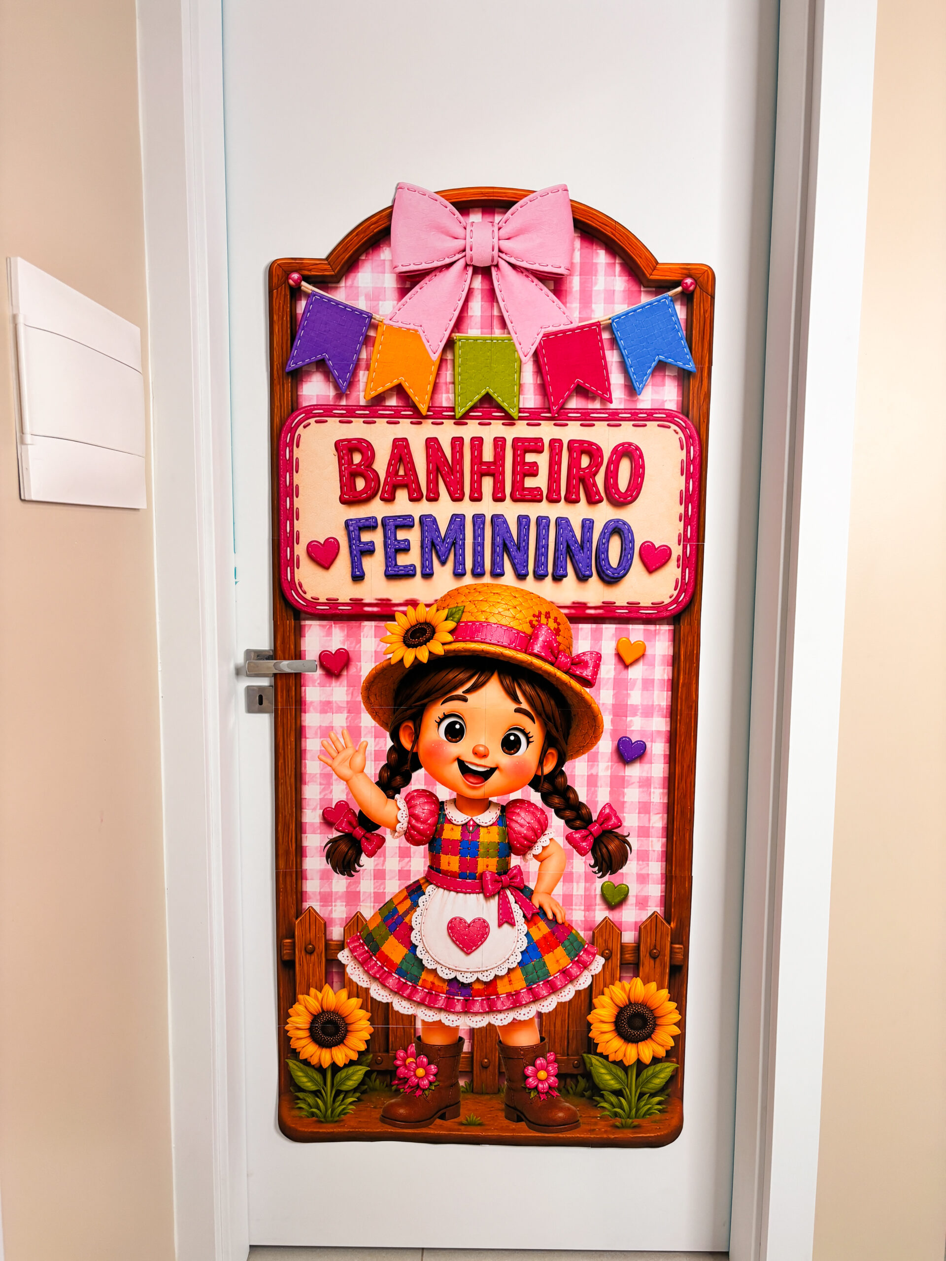 Painéis de porta - Banheiro - Festa junina/julina - Imagem 5