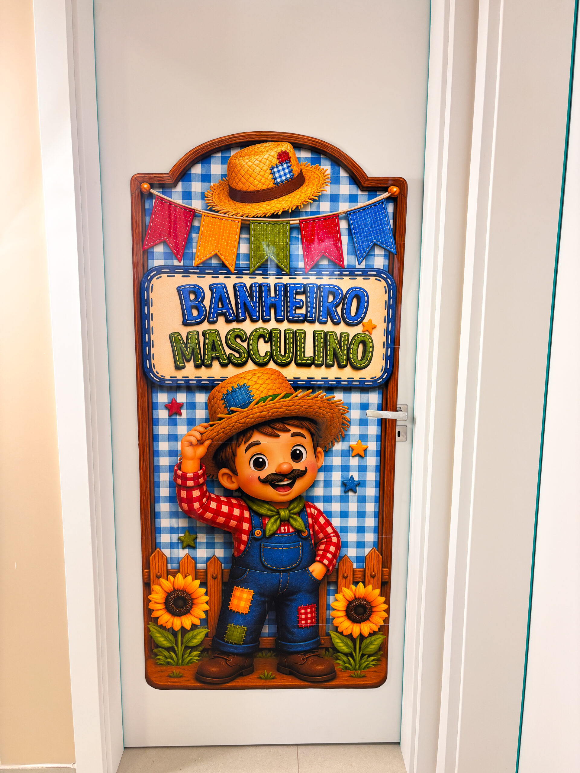 Painéis de porta - Banheiro - Festa junina/julina - Imagem 4
