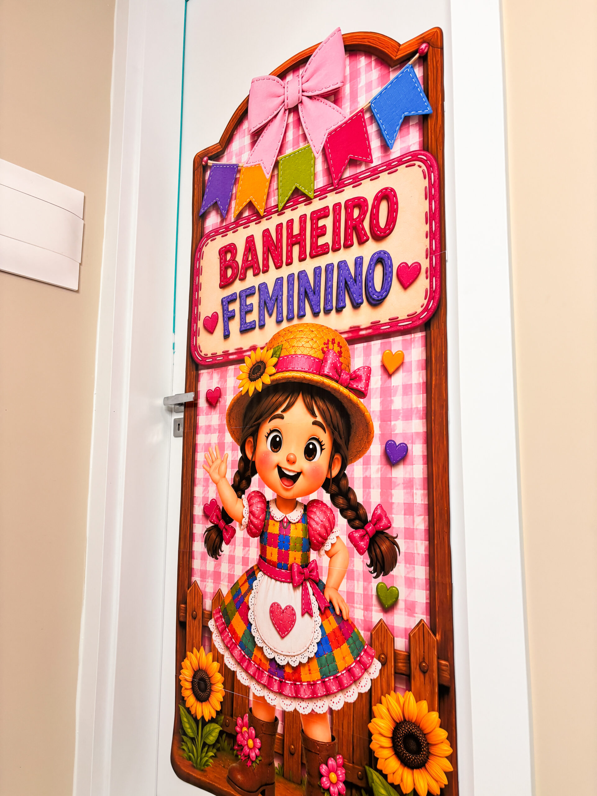 Painéis de porta - Banheiro - Festa junina/julina - Imagem 3