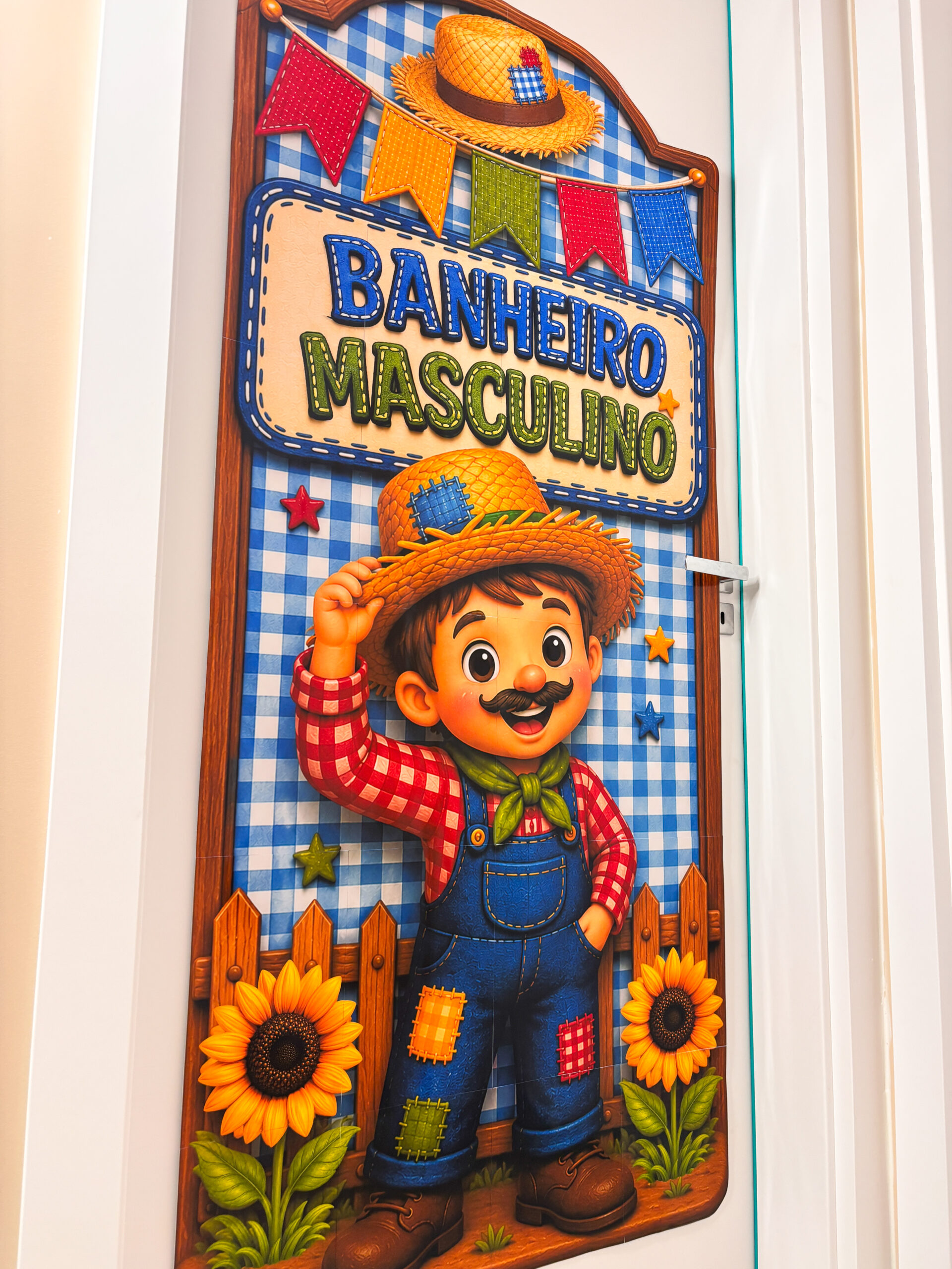 Painéis de porta - Banheiro - Festa junina/julina - Imagem 2